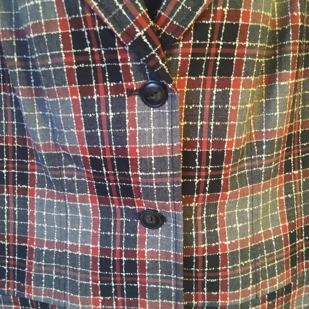 Pendleton Black, Red & Gray Blazer - image 2